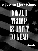 Donald Trump, who left us four years ago with 1.4% inflation, $1.89 gasoline, no new foreign wars, a secure border, and a healthy economy, is, according to the New York Times, a man as unsuited for the office of president as any to run in the long history of the Republic, a man whose values and temperament are directly opposed to so much of what has made this country great. 